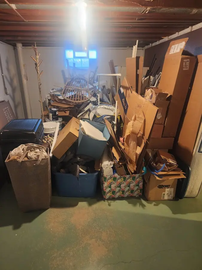 Roll-off dumpster container at job site for Roll Off Dumpster Rental in Massanetta Springs